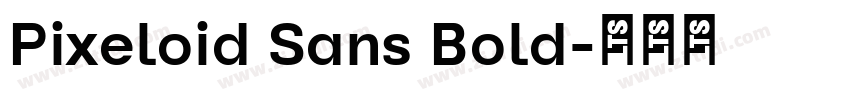 Pixeloid Sans Bold字体转换